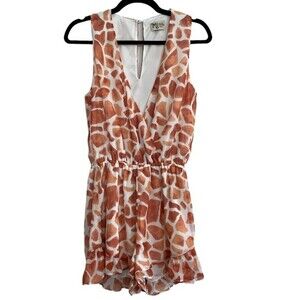 Show Me Your Mumu Riri Romper‎ Giraffe Print Size Small